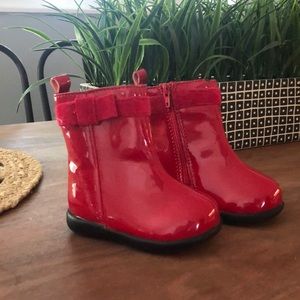 GAP Shoes - Baby GAP Red Patent Leather Boots (Infant Girls) GAP Shoes - Baby GAP Red Patent Leather Boots (Infant Girls)